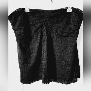 TORRID 4x black lace strapless top